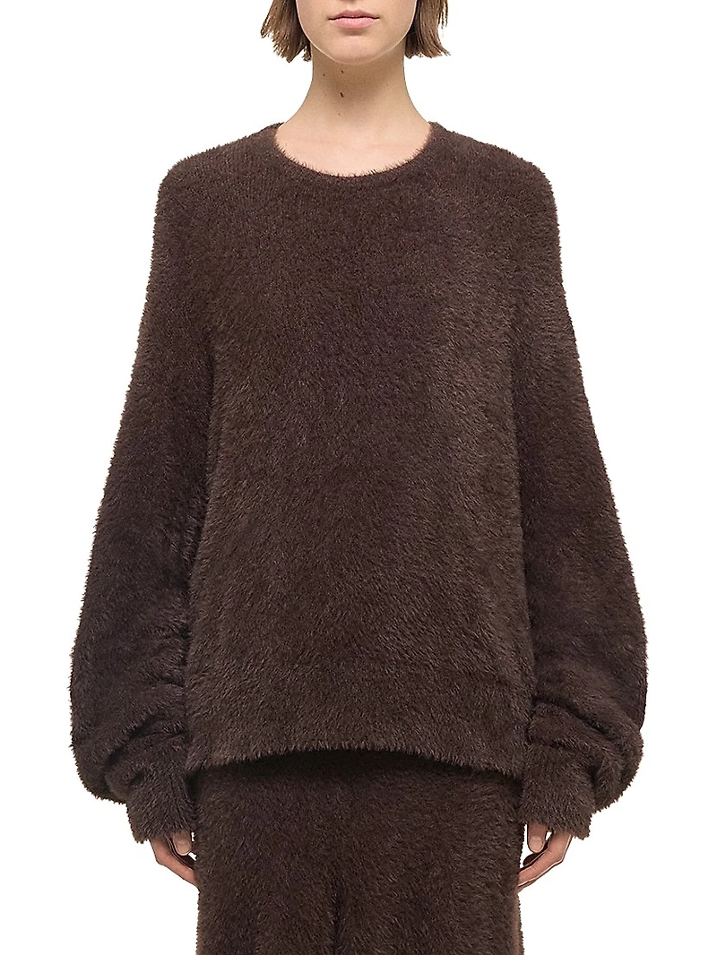 Apex Oversized Eyelash Crewneck Sweater