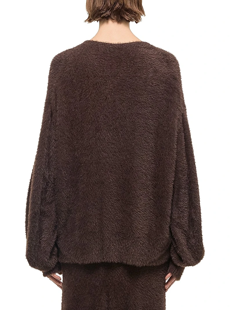 Apex Oversized Eyelash Crewneck Sweater