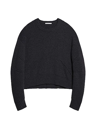 Apex Chunky Wool-Cashmere Crewneck Sweater