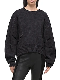 Apex Chunky Wool-Cashmere Crewneck Sweater