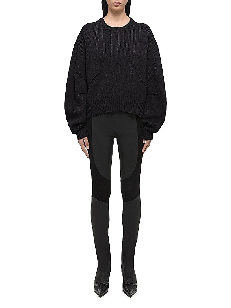 Apex Chunky Wool-Cashmere Crewneck Sweater
