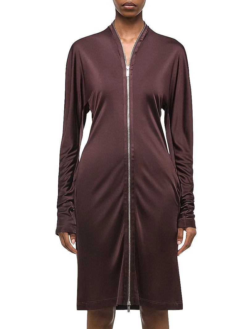 Infinity Zip-Up Midi-Dress