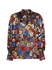 Onica Sheer Floral Blouse