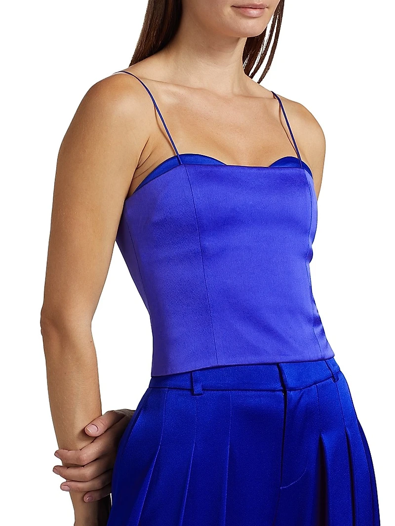 Ada Peekaboo Bustier Cropped Top