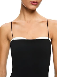 Ada Peekaboo Bustier Midi-Dress