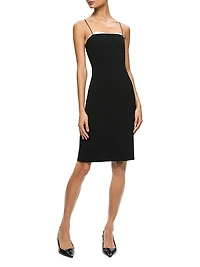 Ada Peekaboo Bustier Midi-Dress