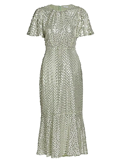 Sage Sequins Nicolette Maxi Dress
