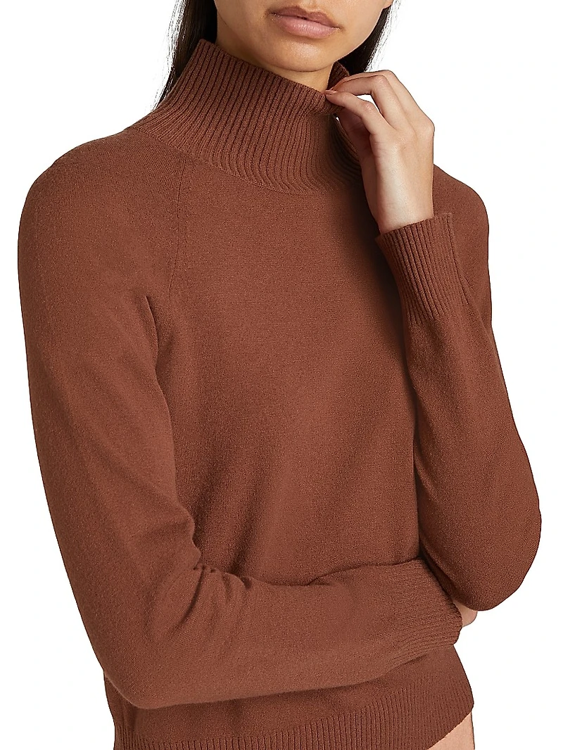 Wool & Cashmere-Blend Turtleneck Sweater