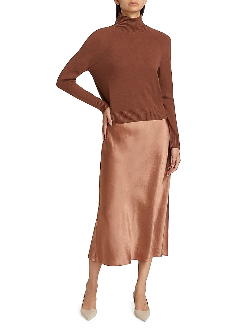 Wool & Cashmere-Blend Turtleneck Sweater