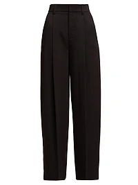Satin Wide-Leg Trousers