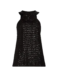 Aky Sequined Halter Top