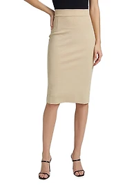 Lumi Sugar Stretch Midi-Skirt