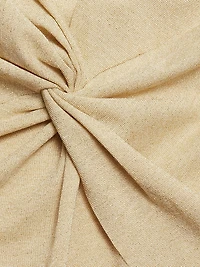 Oksa Splendid Milu Gathered Jersey V-Neck Top