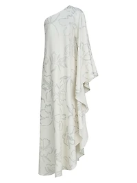 Nevean Asymmetric Floral Caftan