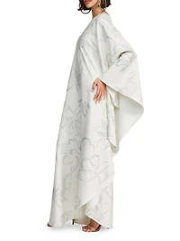 Nevean Asymmetric Floral Caftan