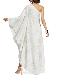 Nevean Asymmetric Floral Caftan