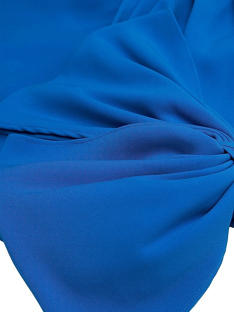 Olivia Draped Crepe Gown