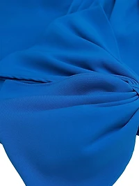 Olivia Draped Crepe Gown