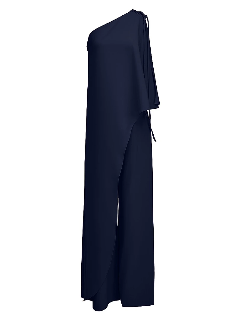 Ignacia Crepe Cape Jumpsuit