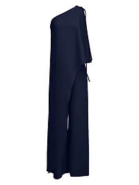 Ignacia Crepe Cape Jumpsuit