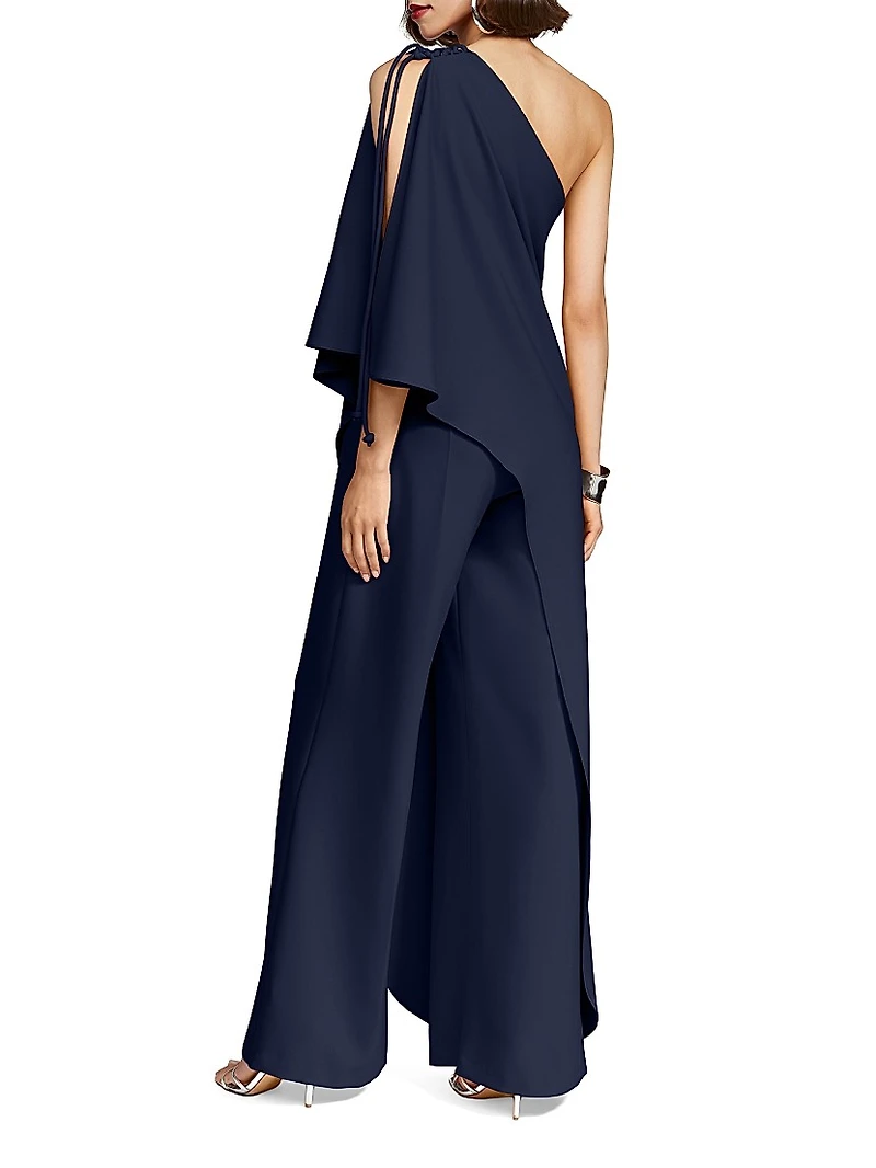 Ignacia Crepe Cape Jumpsuit