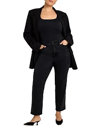 Soft Tech Good Legs Mid-Rise Straight-Leg Jeans