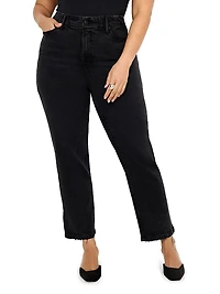 Soft Tech Good Legs Mid-Rise Straight-Leg Jeans