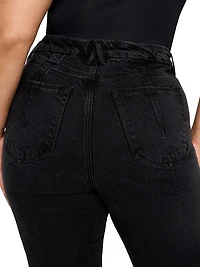 Soft Tech Good Legs Mid-Rise Straight-Leg Jeans