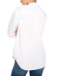 Poplin Cotton-Blend Shirt