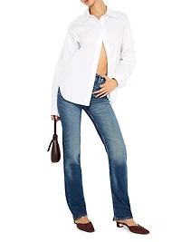Poplin Cotton-Blend Shirt