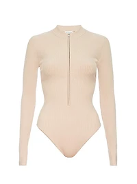 Virgo Rib-Knit Bodysuit