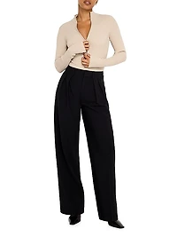 Virgo Rib-Knit Bodysuit