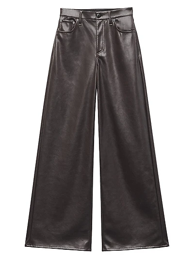 Sofie Faux Leather Flared Pants