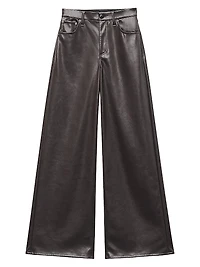 Sofie Faux Leather Flared Pants