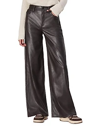 Sofie Faux Leather Flared Pants