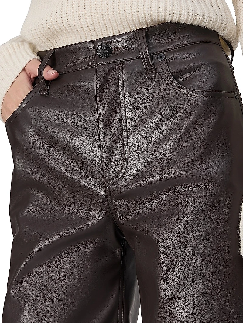 Sofie Faux Leather Flared Pants