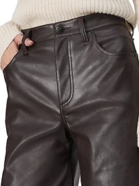Sofie Faux Leather Flared Pants