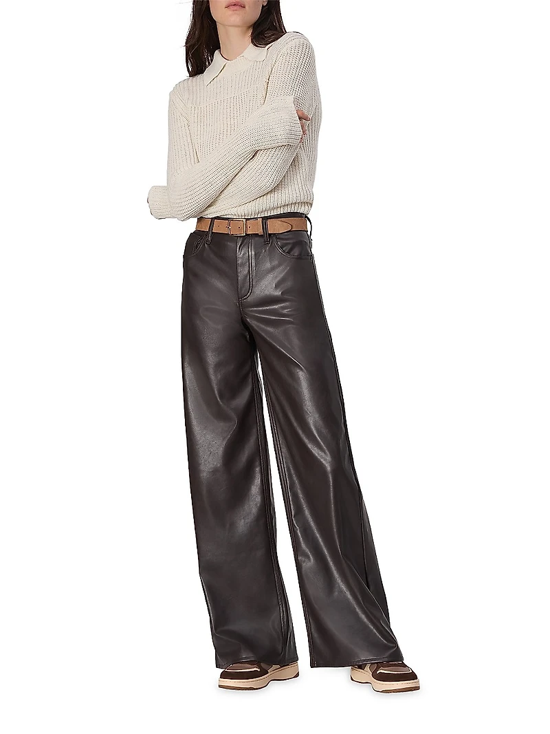 Sofie Faux Leather Flared Pants