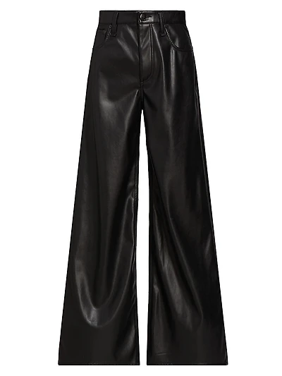 Sofie Faux Leather Crop Pants