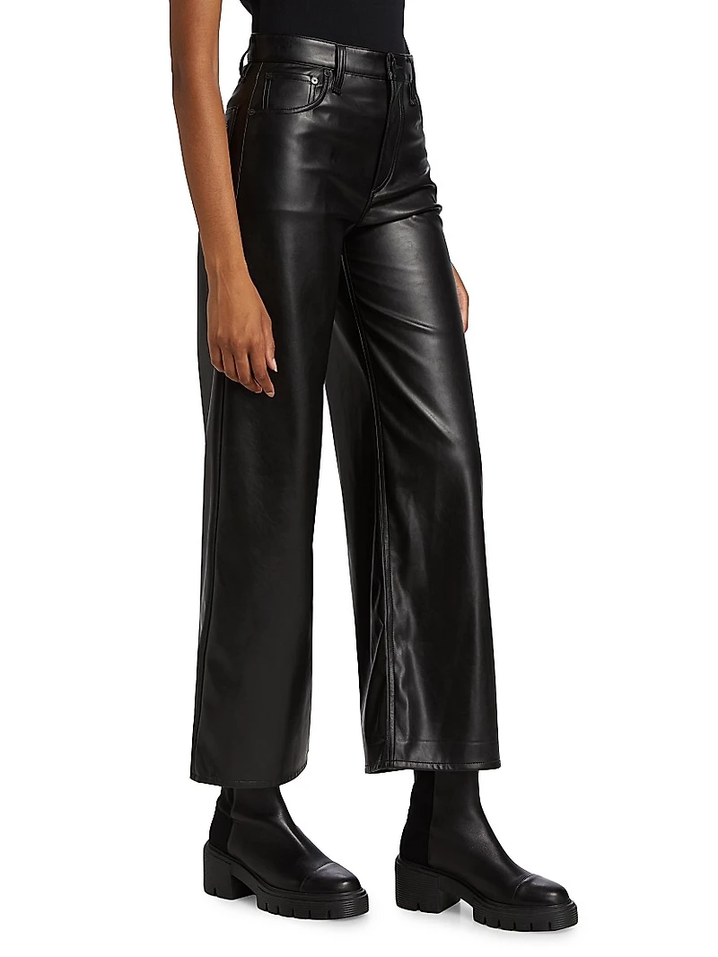 Sofie Faux Leather Crop Pants