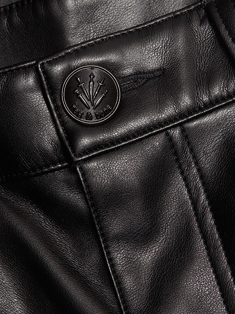 Sofie Faux Leather Crop Pants