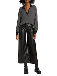 Sofie Faux Leather Crop Pants
