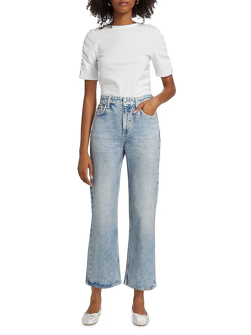Miramar Shea High-Rise Straight-Leg Jeans