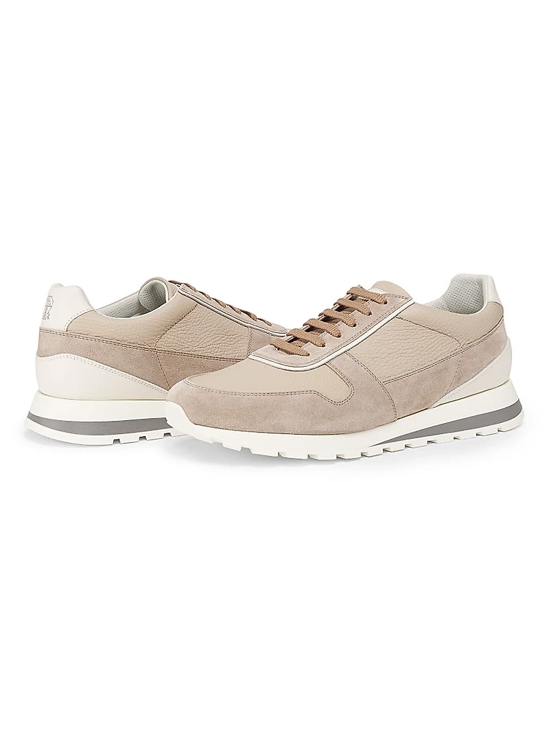 Leather Low-Top Sneakers