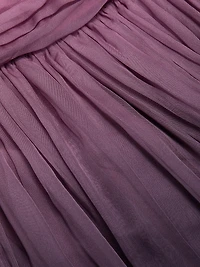 One-Shoulder Ombré Chiffon Sleeveless Gown