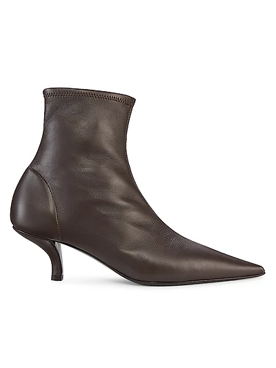 The Heeled Sock 55MM Leather Boots