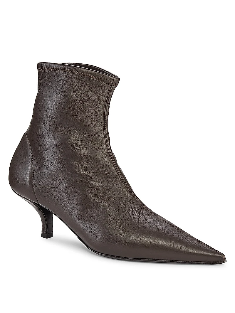 The Heeled Sock 55MM Leather Boots