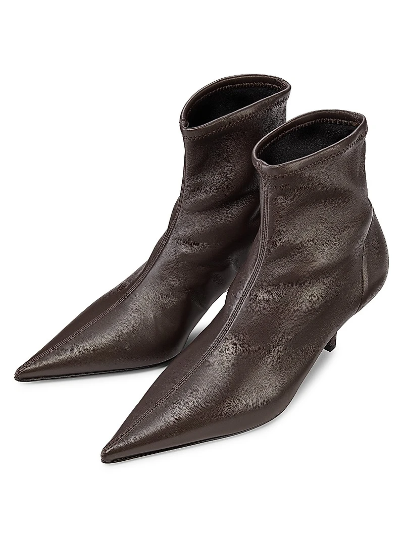 The Heeled Sock 55MM Leather Boots