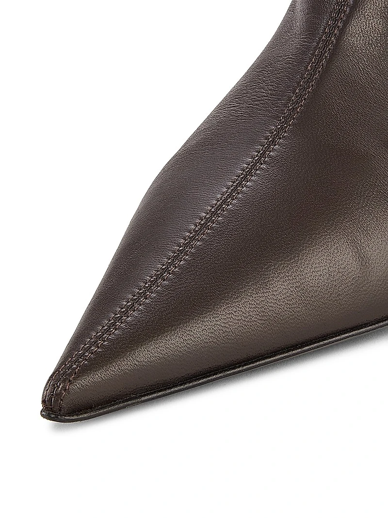 The Heeled Sock 55MM Leather Boots