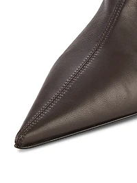 The Heeled Sock 55MM Leather Boots